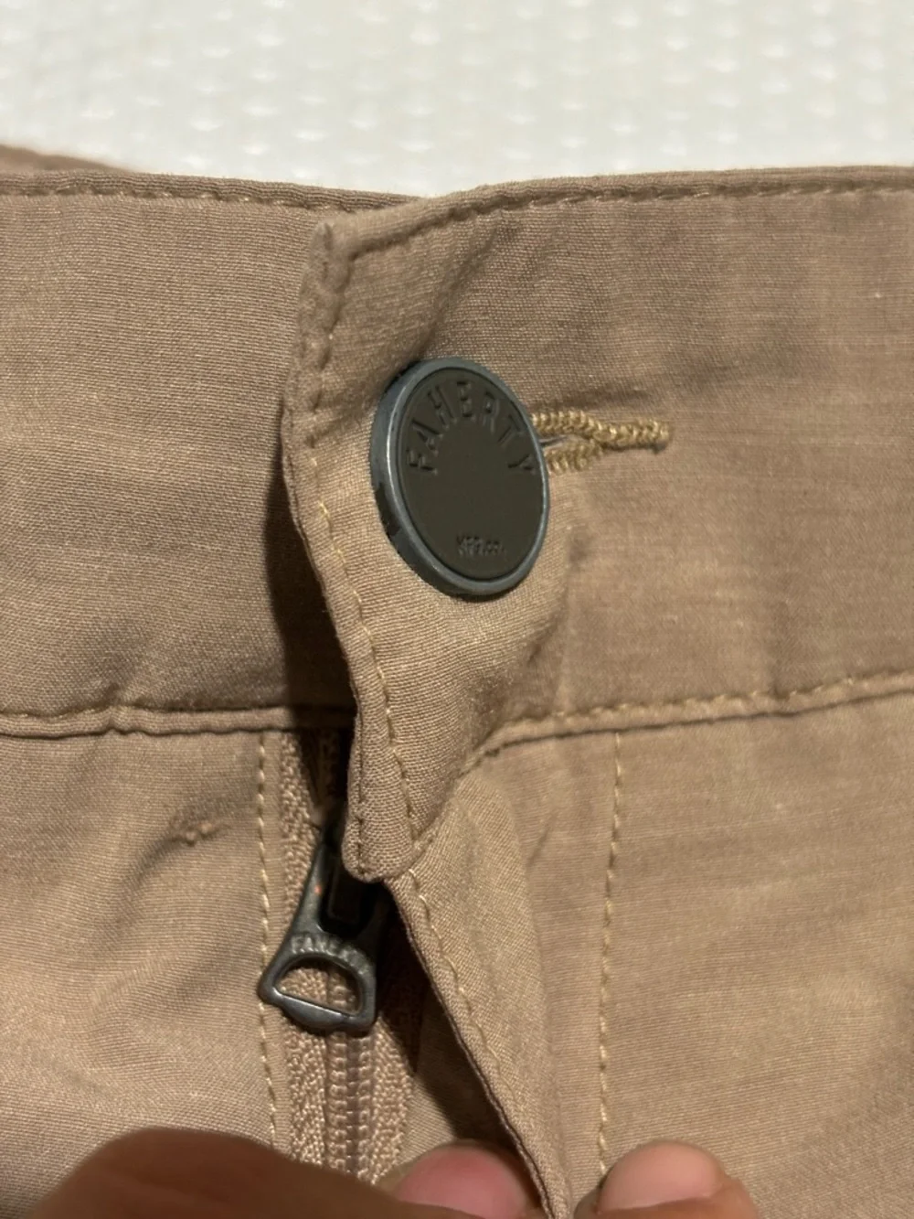Faherty Men's Flat Front Shorts in Taupe Brown